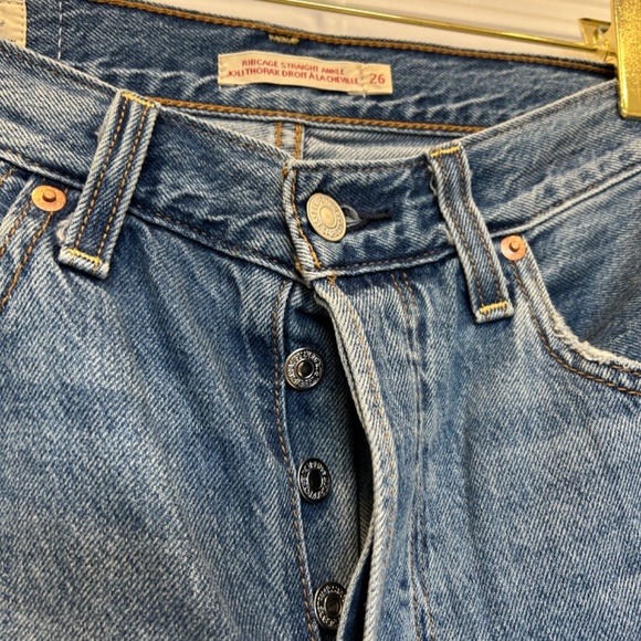 Levi’s Ribcage Straight Ankle jeans size 26 - Picture 5 of 9